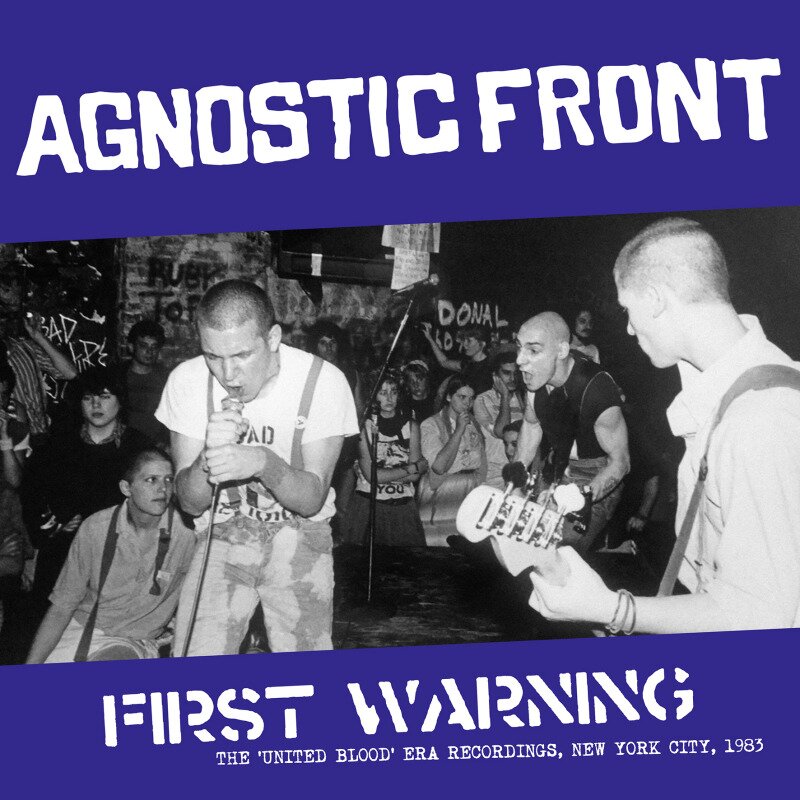 Agnostic Front - The United Blood-Era Recordings. New York City. 1983 2025 Reissue, White/Blue Splatter Vinyl, LP