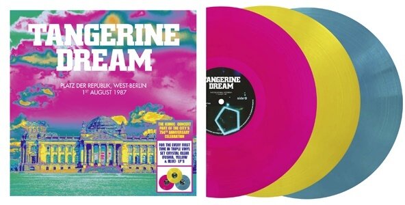 Tangerine Dream - Platz der Republik, West-Berlin - August 1st 1987 Pink Yellow Sky Blue, 3 LPs