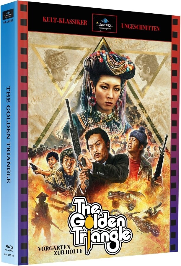 The Golden Triangle (1975) Cover A(stro), Cult Classic UNCUT, Limited Edition, Mediabook, Blu-ray + DVD
