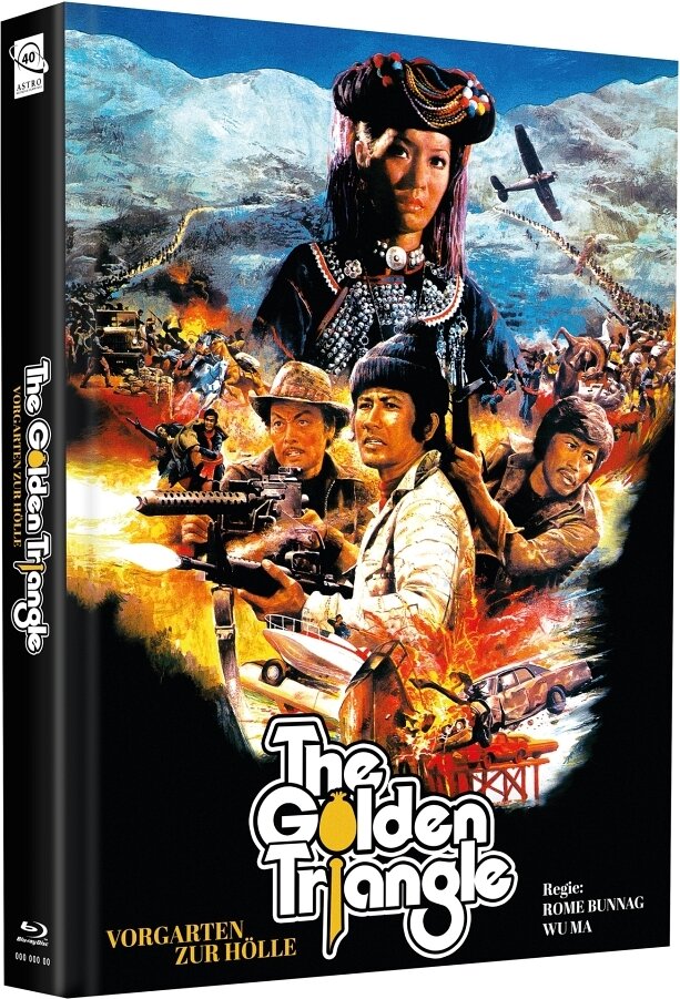 The Golden Triangle (1975) Cover B, Limited Edition, Mediabook, Blu-ray + DVD