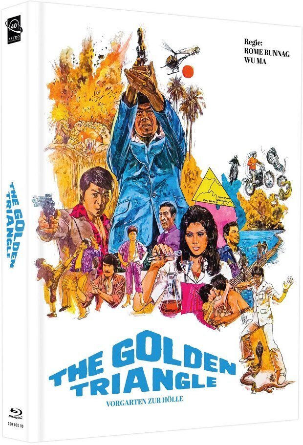 The Golden Triangle (1975) Cover E, Limited Edition, Mediabook, Blu-ray + DVD