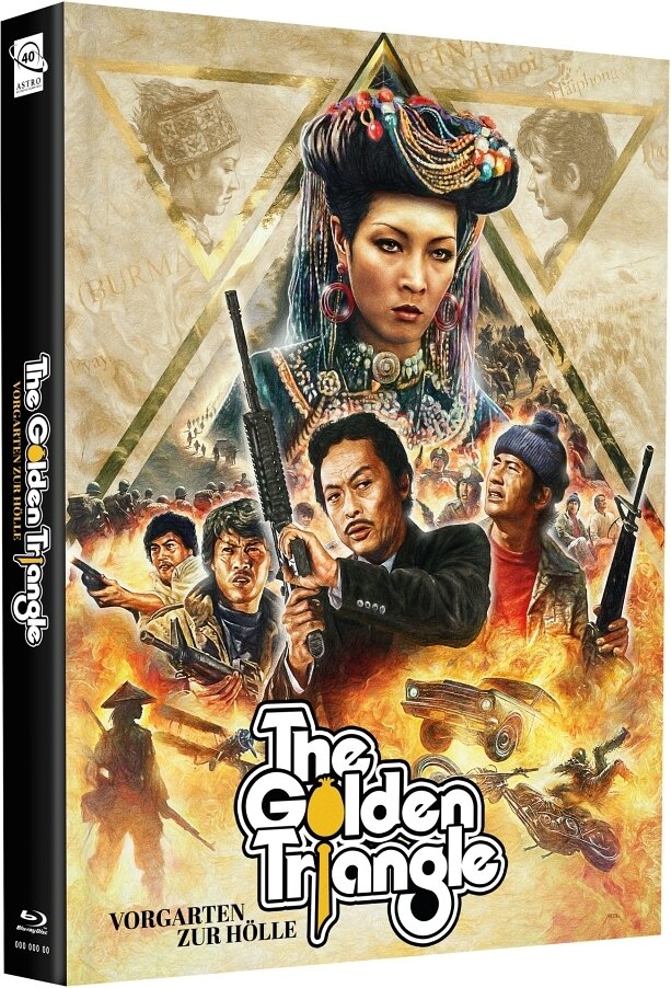 The Golden Triangle (1975) Cover F, Limited Edition, Mediabook, Blu-ray + DVD