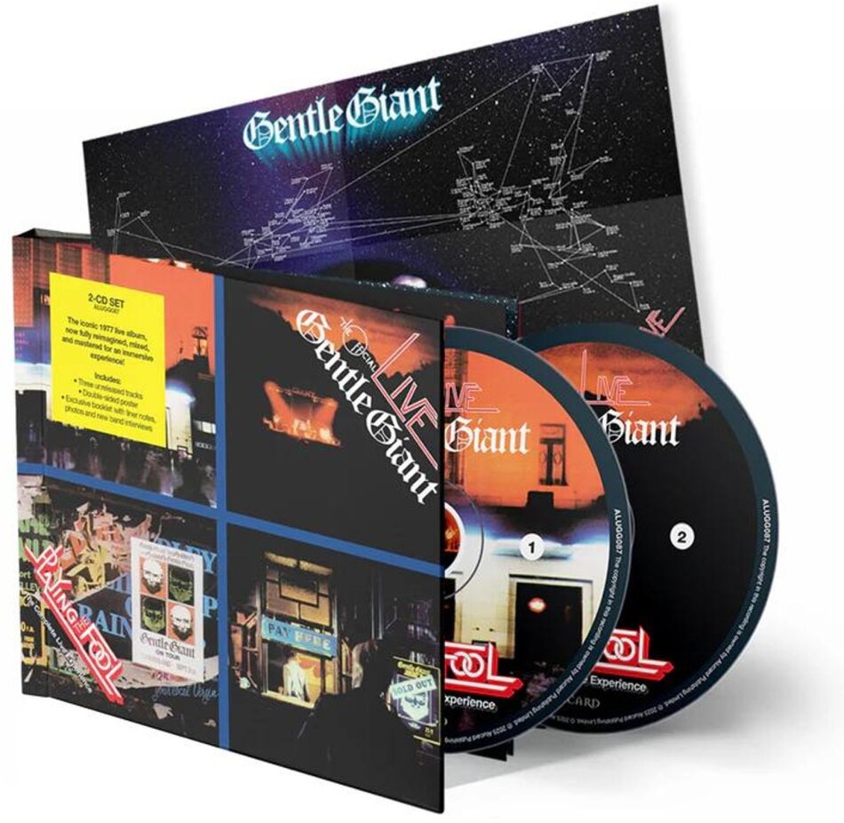 Gentle Giant - Playing The Fool - The Complete Live Experience 2025 Reissue, Chrysalis, 2 CDs