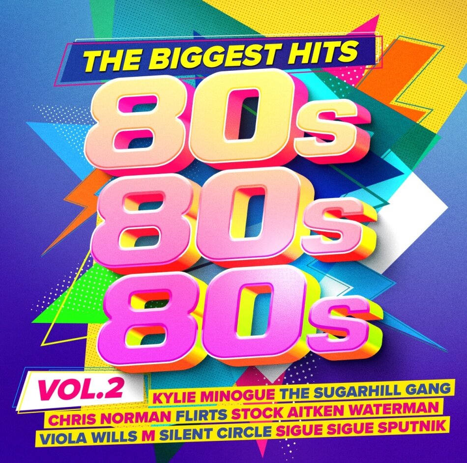 80s 80s 80s - The Biggest Hits Vol. 2 Pink Revolver, 2 CDs