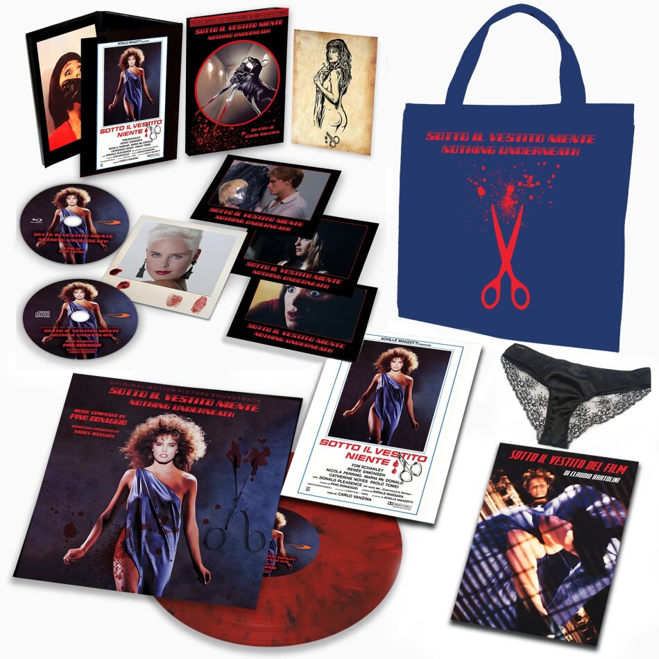Sotto il vestito niente (1985) Bag Version, + Poster, Édition 40ème Anniversaire, Édition Deluxe Limitée, Blu-ray + LP + CD + Livre