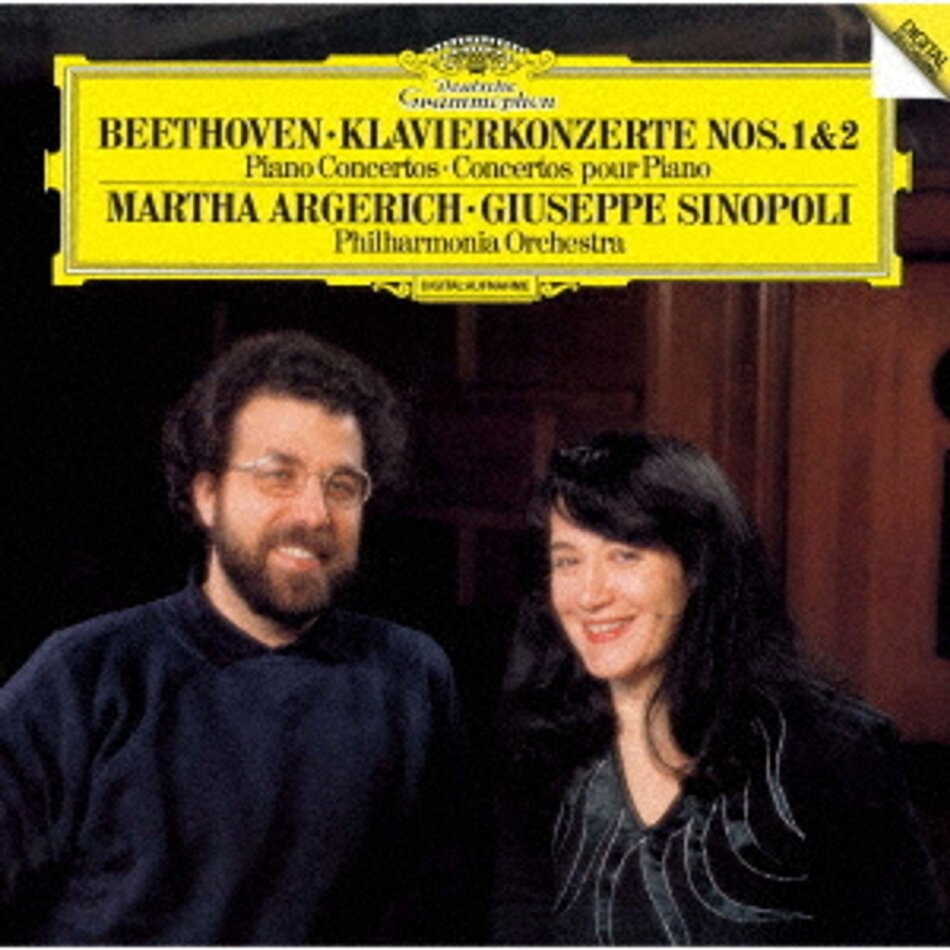 Ludwig van Beethoven (1770-1827), Giuseppe Sinopoli & Martha Argerich - Beethoven: Piano Concertos 1 & 2 Japan Edition, 2025 Reissue, HQCD REMASTER, Limited Edition