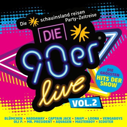 Die 90er Live Vol. 2 - Die Gr&ouml;&szlig;te 90er Party (2 CDs)