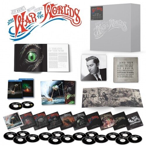 Jeff Wayne - Musical Version Of The War Of The Worlds 2025 Reissue, Madfish Records UK, Deluxe Edition, 16 CDs + 2 Blu-rays
