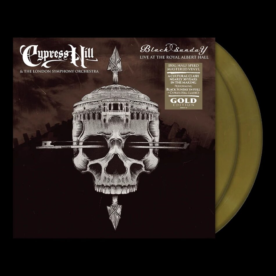 Cypress Hill & The London Symphony Orchestra - Black Sunday Live At The Royal Albert Hall Édition Limitée, Gold Vinyl, 2 LP