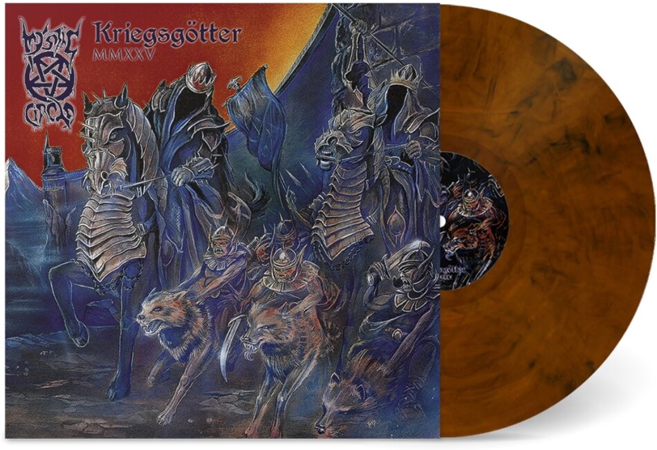 Mystic Circle - Kriegsgötter Mmxxv Dark Orange Marbled Vinyl, LP