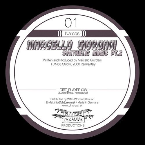 Marcello Giordani - Synthetic Music Pt. 2 2025 Reissue, LP