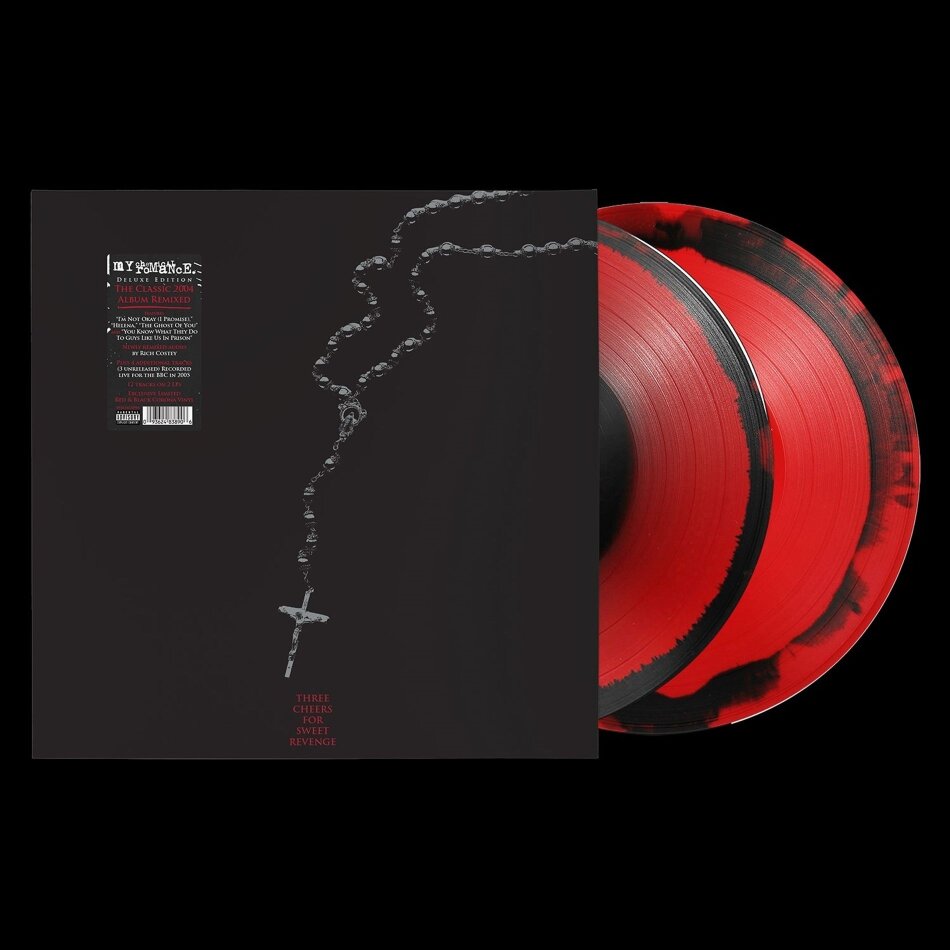 My Chemical Romance - Three Cheers For Sweet Revenge 2025 Reissue, Indie Exclusive, Deluxe Edition, Red & Black Corona Vinyl, 2 LPs