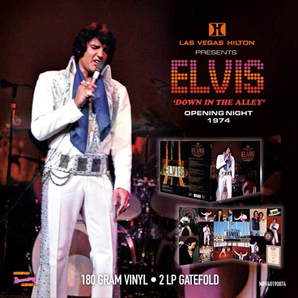 Elvis Presley - Down In The Alley - Las Vegas, Opening Night 1974 2 LPs