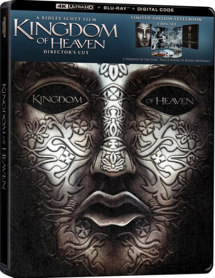 Kingdom Of Heaven (2005) Limited Edition, Steelbook, 4K Ultra HD + 2 Blu-rays
