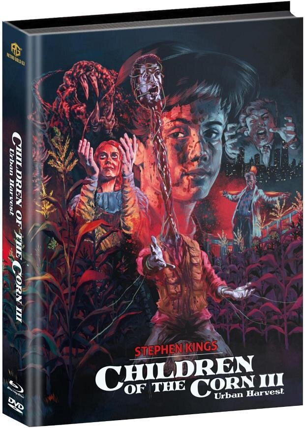 Children of the Corn 3: Urban Harvest (1995) Wattiert, Limited Edition, Mediabook, Blu-ray + DVD