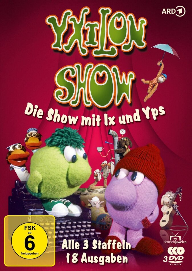 Die Yxilon-Show - Die Show mit Ix und Yps - Staffel 1-3 3 DVDs