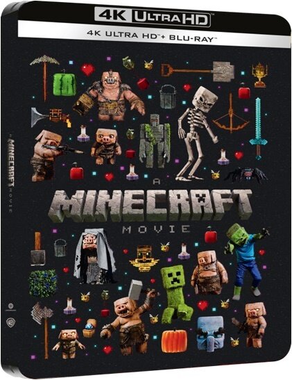 A Minecraft Movie (2025) "Collectors" Cover, Limited Edition, Steelbook, 4K Ultra HD + Blu-ray