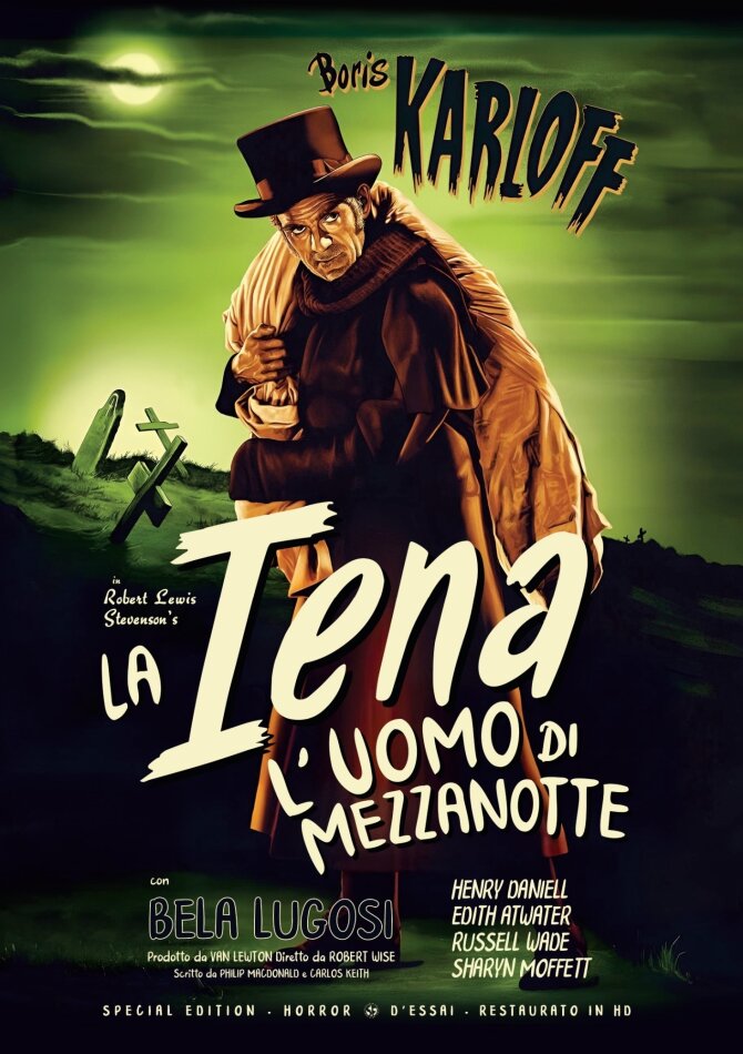 La Iena - L'uomo di mezzanotte (1945) Horror d'Essai, + Poster, b/w, Restored, Special Edition