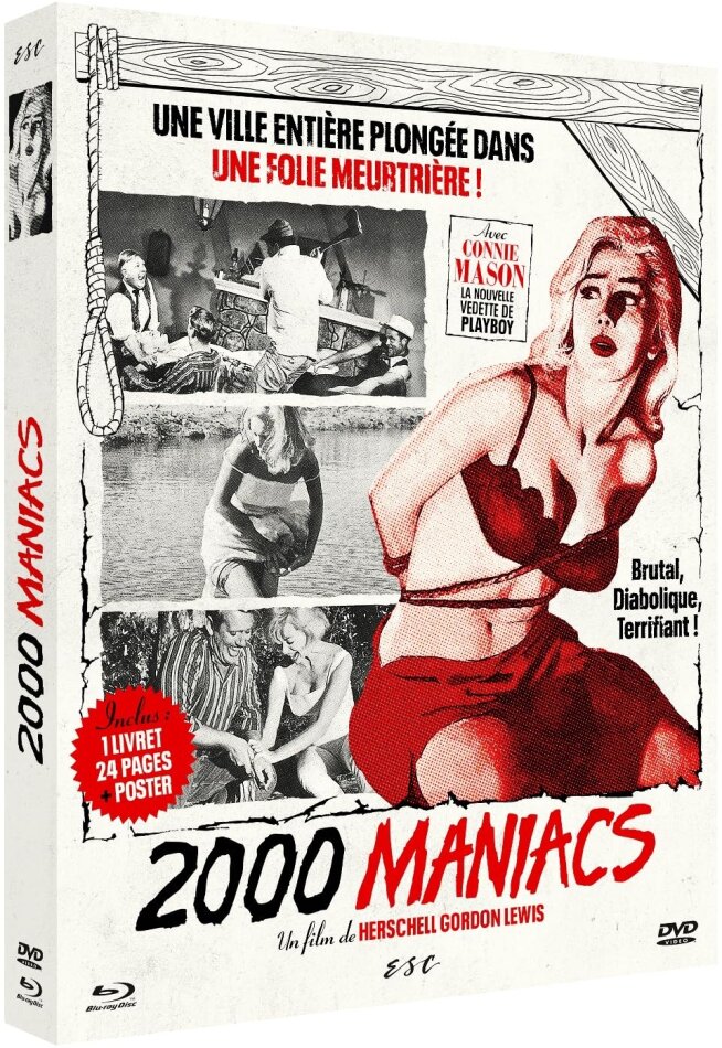 2000 Maniacs (1964) + Booklet, Édition Limitée, Blu-ray + DVD