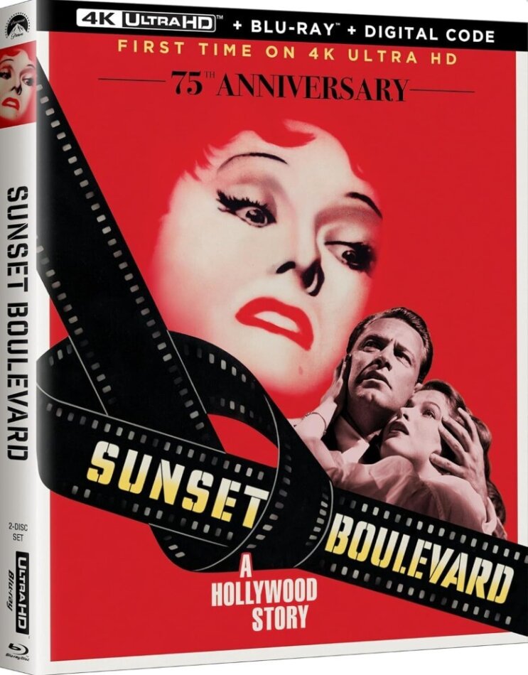 Sunset Boulevard (1950) 75th Anniversary Edition, b/w, 4K Ultra HD + Blu-ray