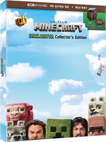 Un film Minecraft (2025) Cube, Collector's Edition Limitata, 4K Ultra HD + Blu-ray