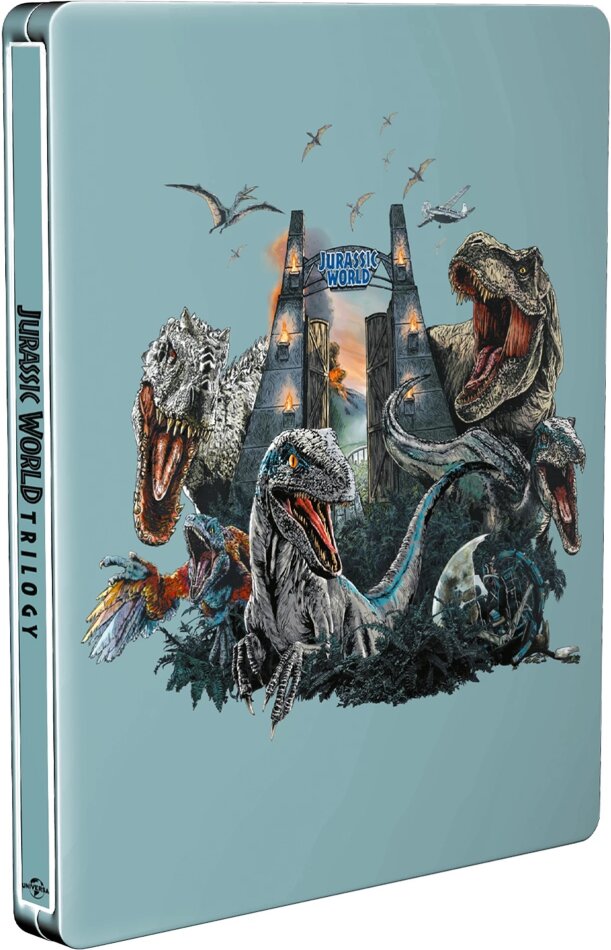 Jurassic World 1-3 - Trilogy Limited Edition, Steelbook, 3 4K Ultra HDs