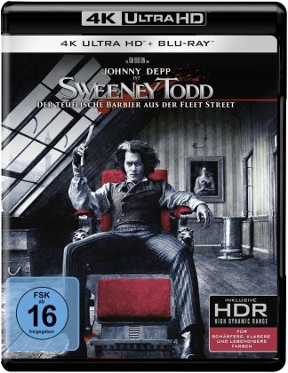Sweeney Todd - Der teuflische Barbier aus der Fleet Street (2007) (4K Ultra HD + Blu-ray)