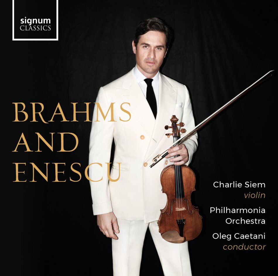 Johannes Brahms (1833-1897), George Enescu (1881-1955), Oleg Caetani, Charlie Siem & Philharmonia Orchestra - Brahms And Enescu