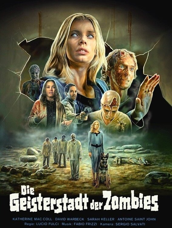 Die Geisterstadt der Zombies (1981) Cover D, Eurocult Collection, Limited Edition, Mediabook, Uncut, 4K Ultra HD + Blu-ray + CD