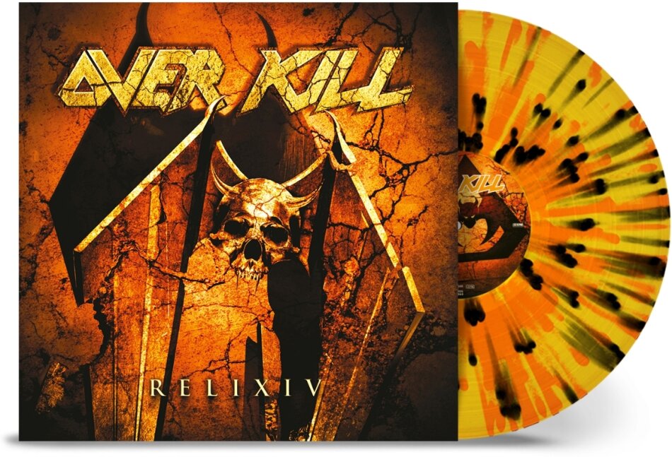 Overkill - Reli XIV 2025 Reissue, Nuclear Blast, Yellow Orange Black Splatter Vinyl, LP
