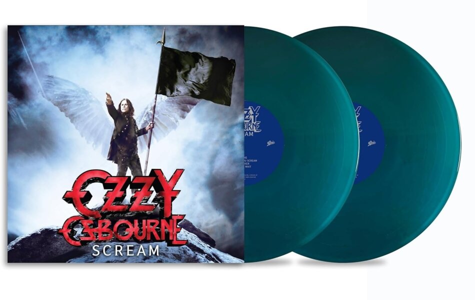 Ozzy Osbourne - Scream 2025 Reissue, Sony, Transparent Blue Vinyl, 2 LPs