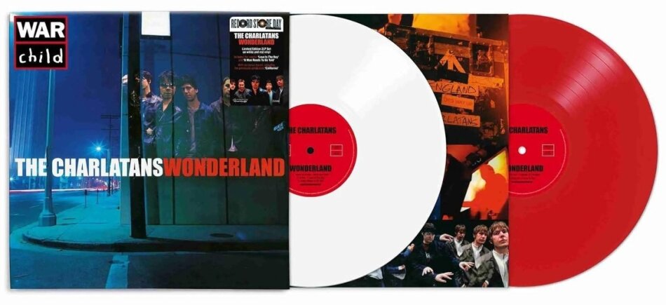 The Charlatans (UK) - Wonderland 2025 Reissue, RSD 2025, Limited Edition, White / Red Vinyl, 2 LPs