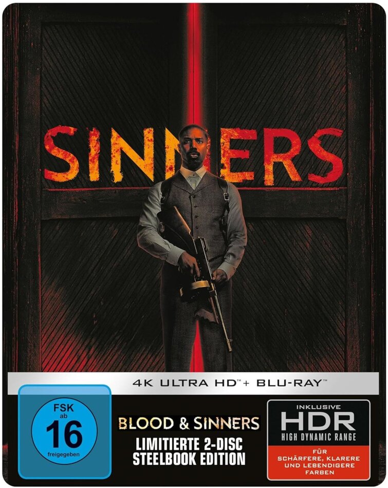 Blood & Sinners (2025) Édition Limitée, Steelbook, 4K Ultra HD + Blu-ray