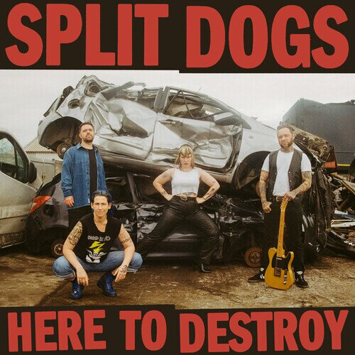 Split Dogs - Here To Destroy Red/Black Splatter Vinyl, LP