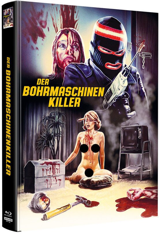 Der Bohrmaschinenkiller (1978) Wattiert, Limited Edition, Mediabook, 4K Ultra HD + Blu-ray