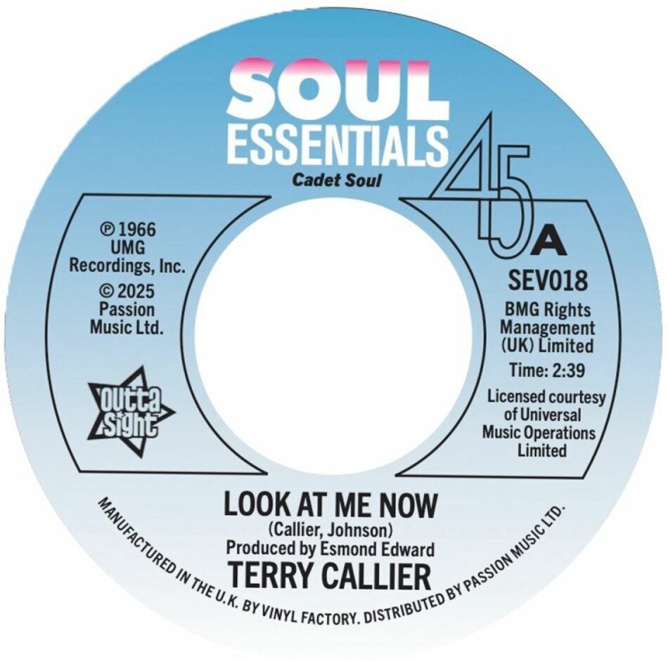 Terry Callier - Look At Me Now (Original & Alternate Take) 7" Single
