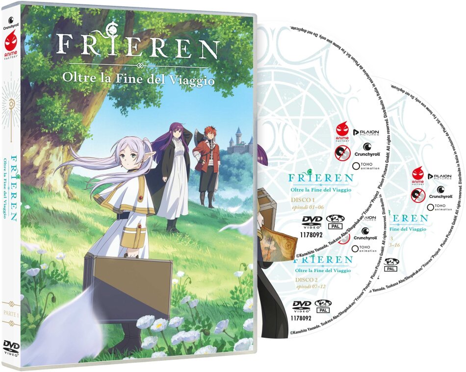 Frieren - Oltre la fine del viaggio - Stagione 1 - Parte 1 3 DVDs