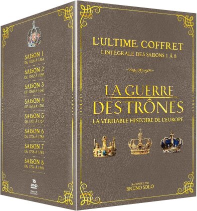 La guerre des tr&ocirc;nes - La v&eacute;ritable histoire de l'Europe - Saisons 1-8 (16 DVD)