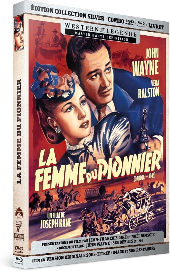 La femme du pionner (1945) Édition Collection Silver, Western de Légende, Blu-ray + DVD