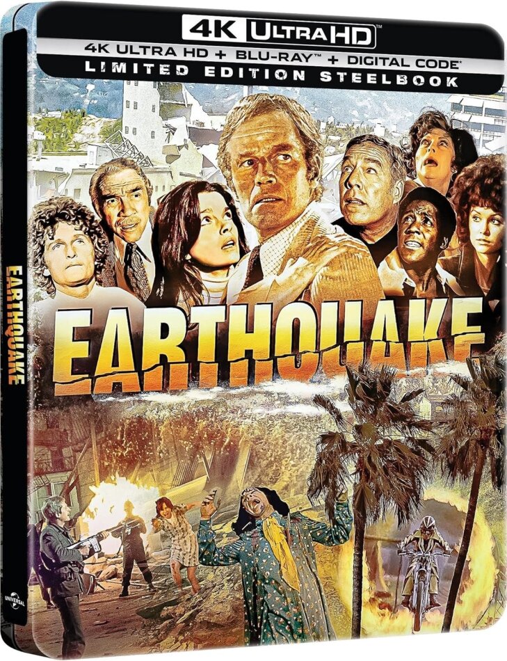 Earthquake (1974) Édition Limitée, Steelbook, 4K Ultra HD + Blu-ray