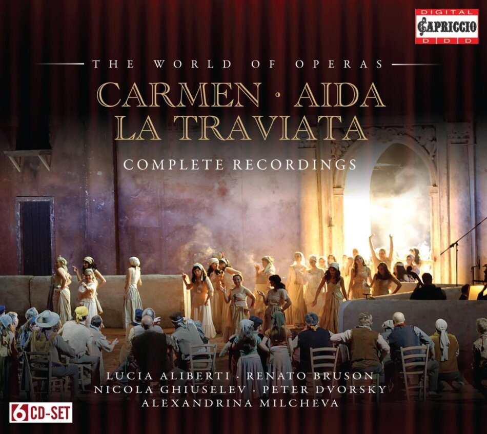 Giuseppe Verdi (1813-1901), Georges Bizet (1838-1875), Roberto Paternostro, Ivan Marinov, … - The World Of Operas - La Traviata, Aida, Carmen - Complete Recordings 6 CD