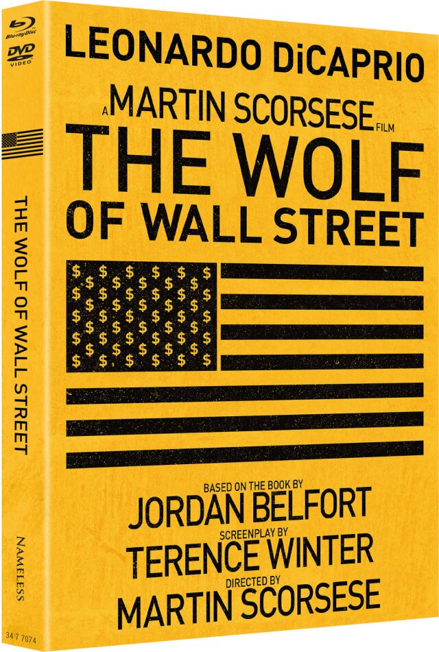 The Wolf of Wall Street (2013) Cover A, Limited Edition, Mediabook, Blu-ray + DVD