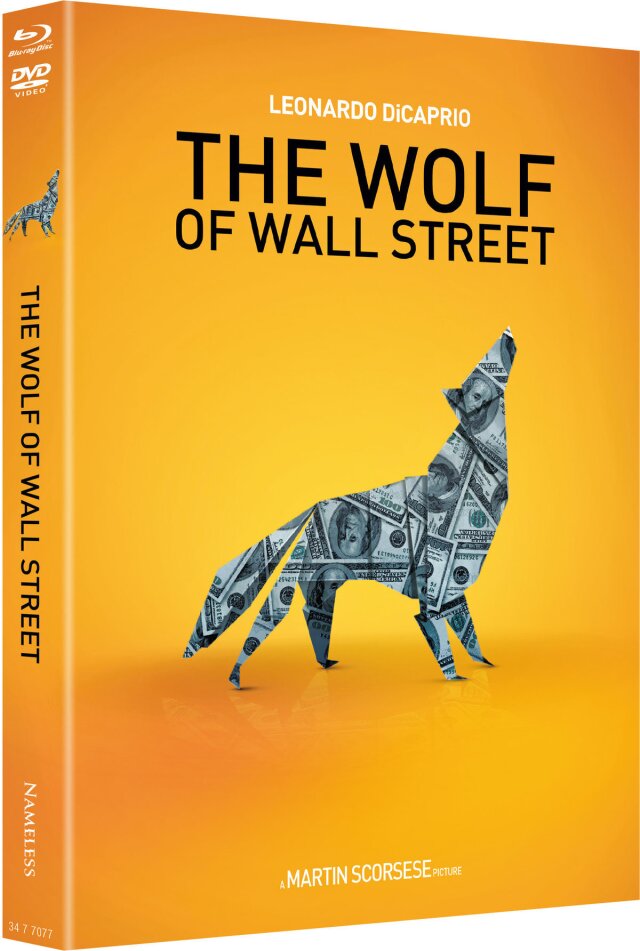 The Wolf of Wall Street (2013) Cover B, Limited Edition, Mediabook, Blu-ray + DVD