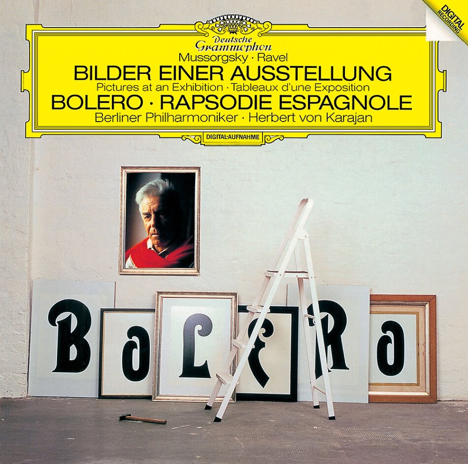 Maurice Ravel (1875-1937), Modest Mussorgsky (1839-1881), Herbert von Karajan & Berliner Philharmoniker - Mussorgsky: Bilder einer Ausstellung - Ravel: Bolero / Rhapsodie Espagnole Japan Edition, UHQCD