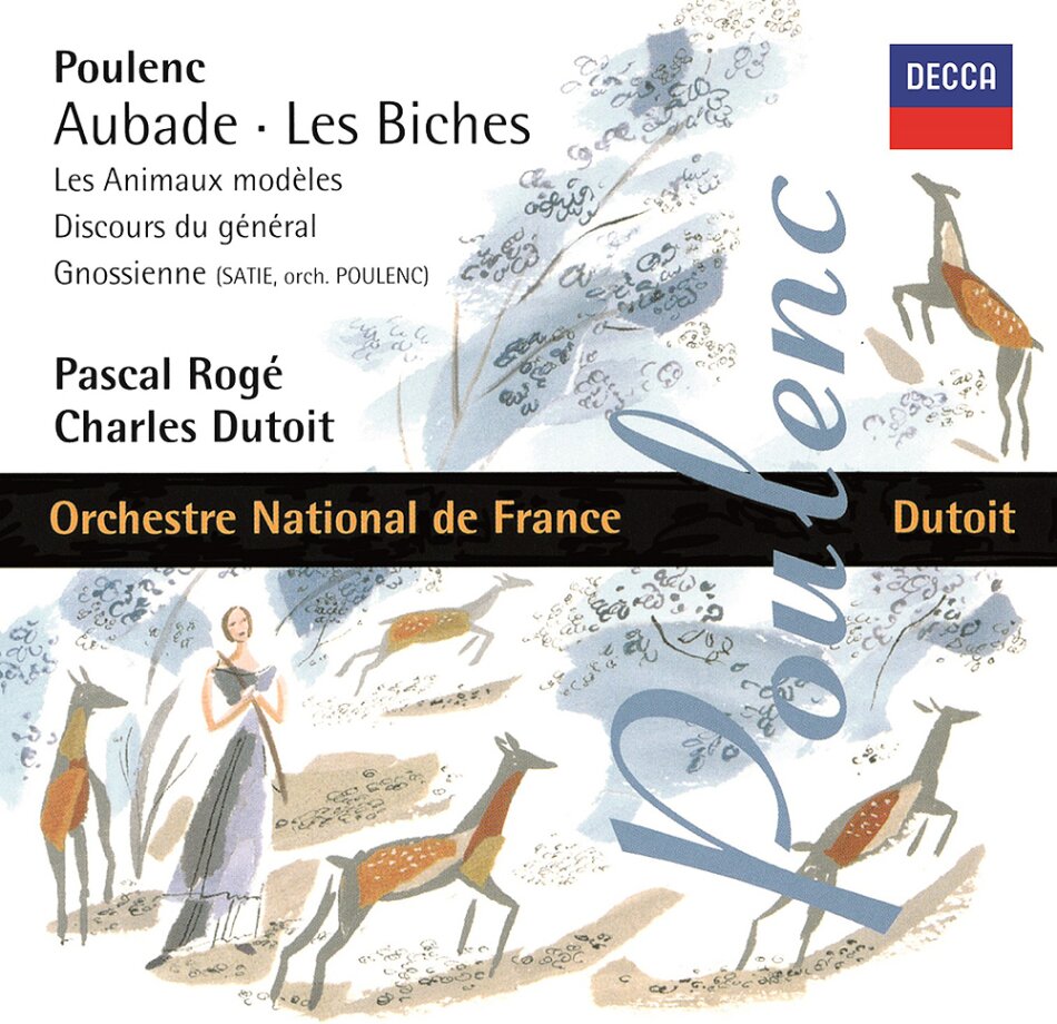 Charles Dutoit, Francis Poulenc (1899-1963), Pascal Rogé & Orchestre National de France - Aubade / Les Biches / Les Animaux Modeles Japan Edition, UHQCD