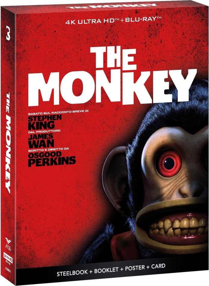 The Monkey (2025) Limited Edition, Steelbook, 4K Ultra HD + Blu-ray