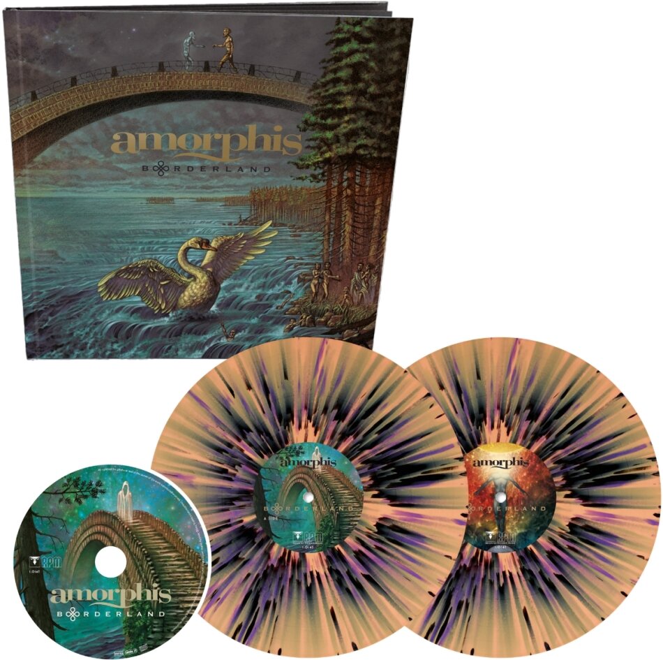 Amorphis - Borderland Earbook, 2 Bonustracks, Dancing Shadow Splatter Vinyl, 2 LPs + CD