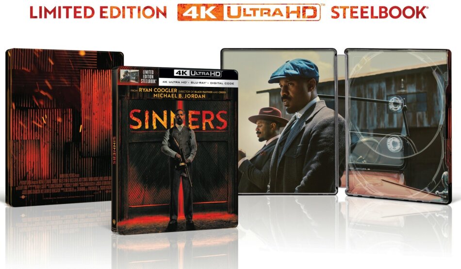Sinners (2025) Édition Limitée, Steelbook, 4K Ultra HD + Blu-ray