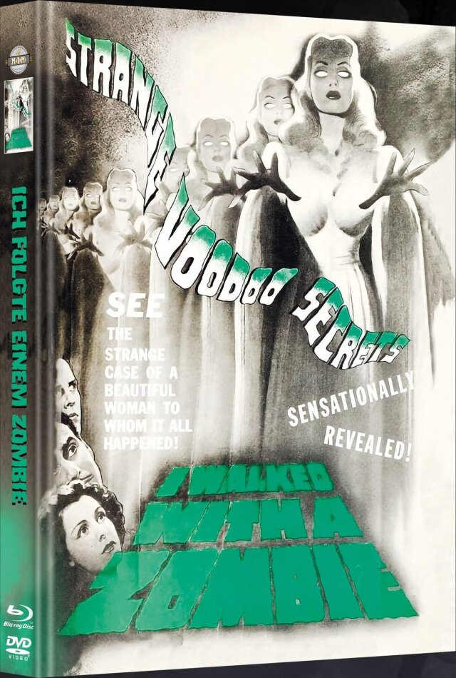 I walked with a zombie (1943) Cover B, b/w, Limited Edition, Mediabook, Blu-ray + DVD