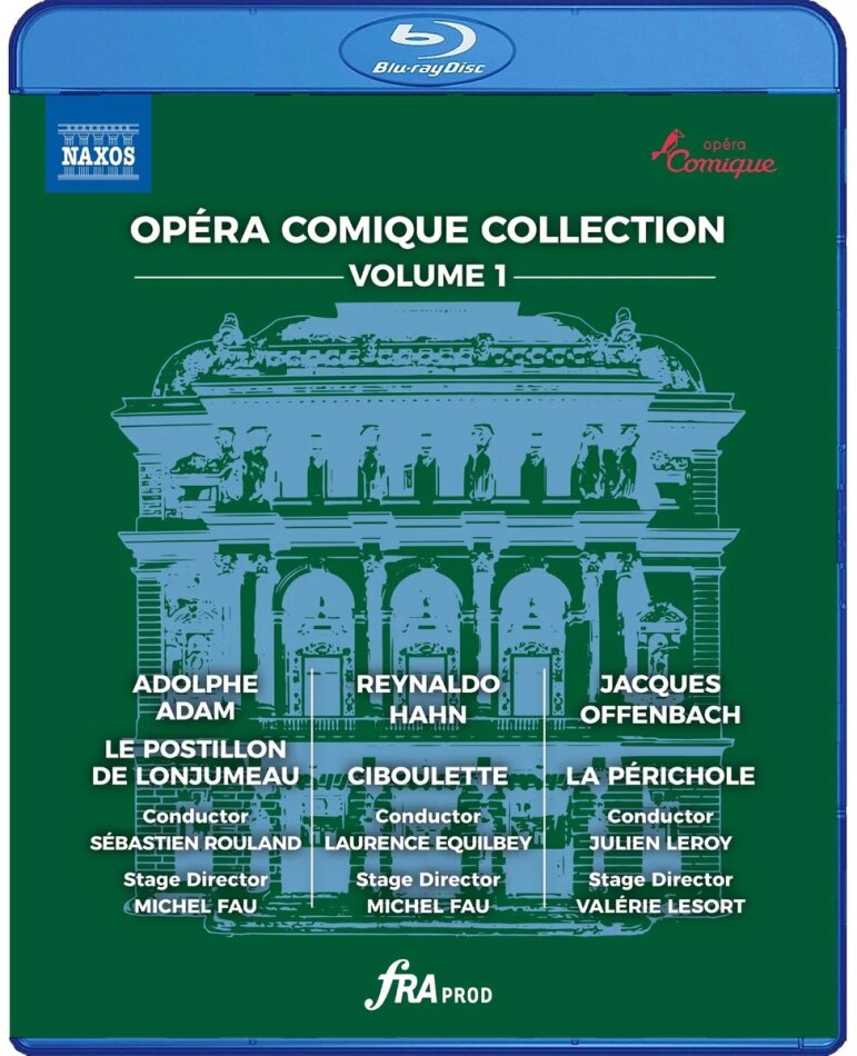 Orchestra of the Opéra-Comique Paris, Sébastien Rouland, Laurence Equilbey & Julien Leroy - Opéra Comique Collection: Volume 1 - Le Postillon de Lonjumeau / Ciboulette / La Perichole 3 Blu-rays
